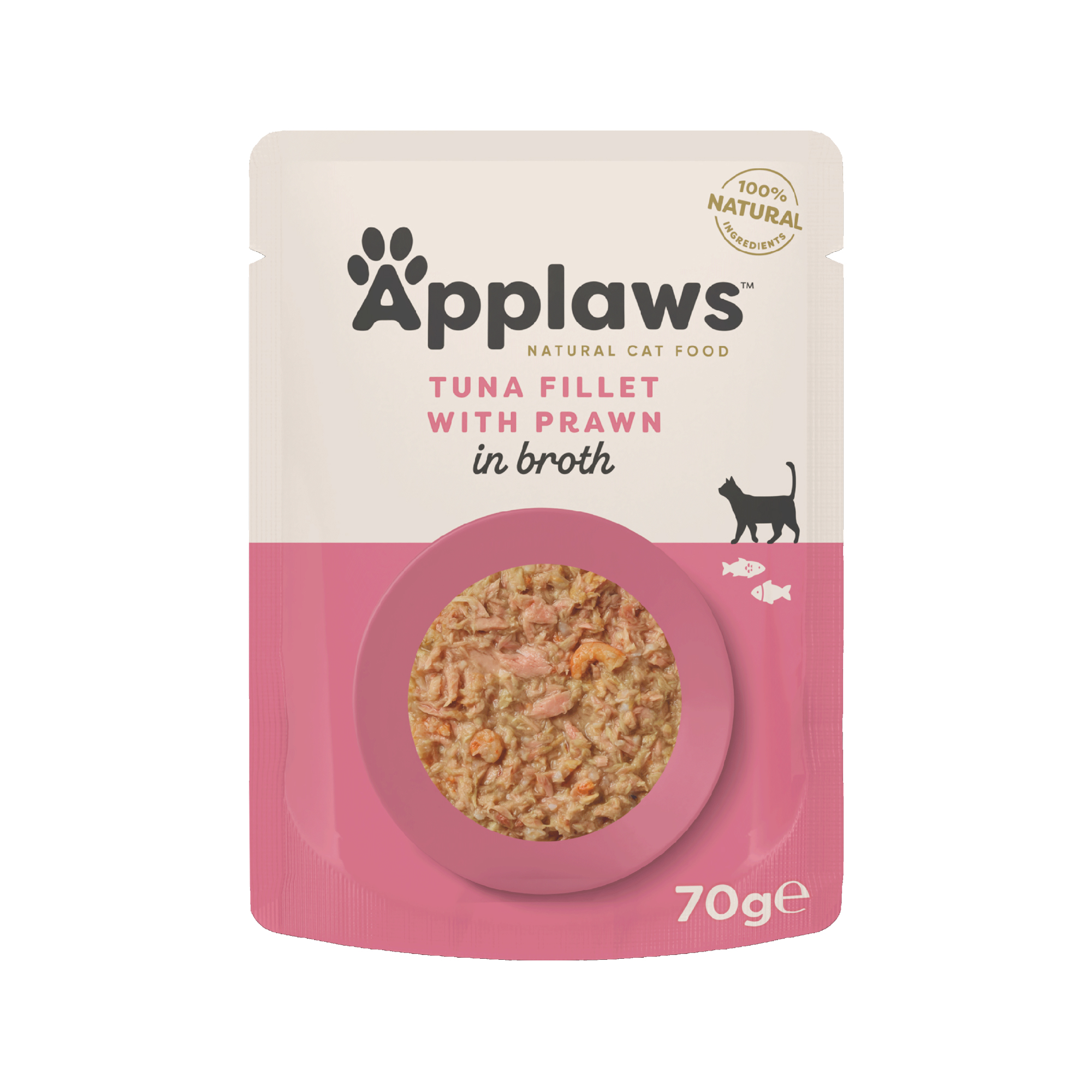 Applaws Cat Food - Tuna Fillet & Pacific Prawn in Broth - 12x 70g