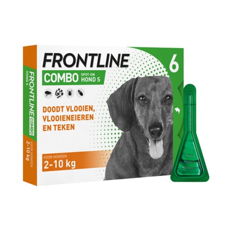 Frontline Combo Hond S (2-10 kg) - 2 x 6 pipetten