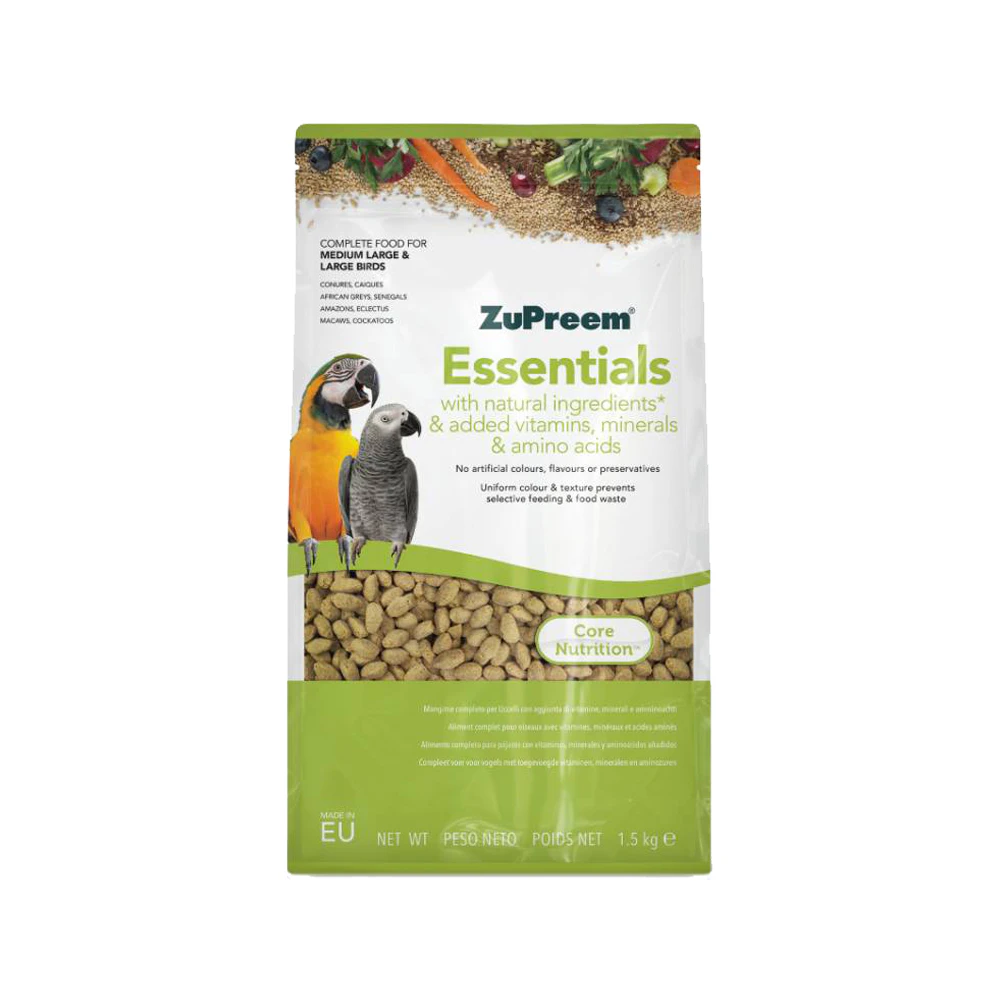 Zupreem Essentials Birds Vogelvoer - Medium/Large Birds - 1 kg