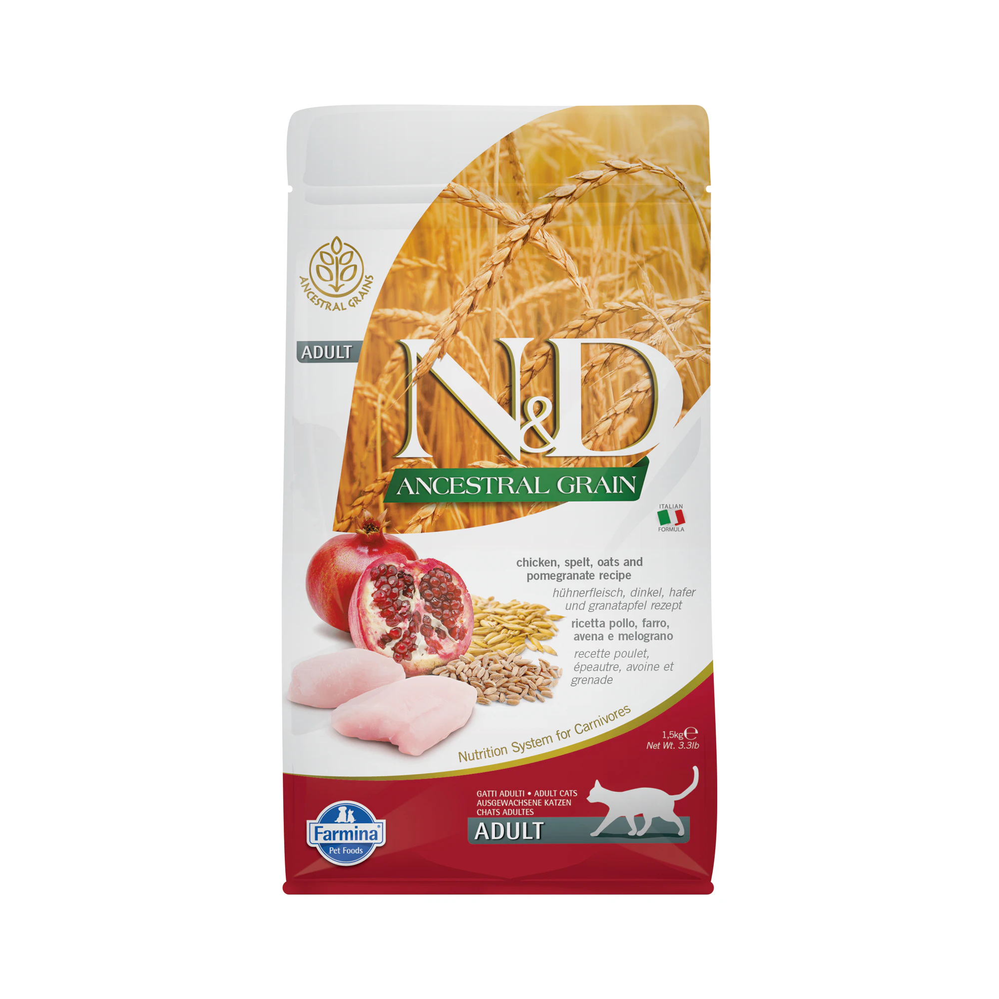 Farmina N&D Ancestral Grain Adult Cat - Chicken - 1,5 kg