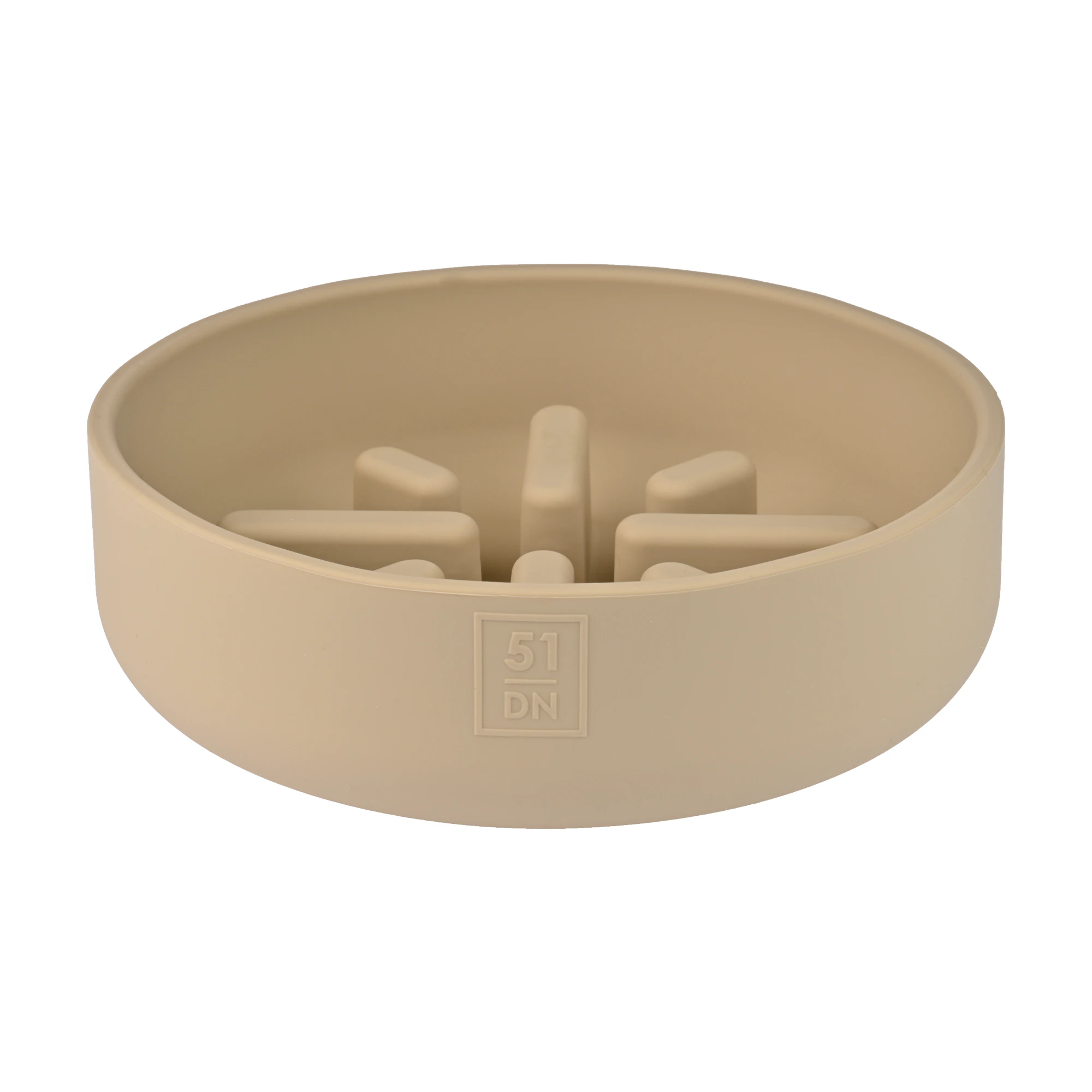 51 Degrees North Sili Bowl Slow Feeder Bowl - Sand - 350 ml