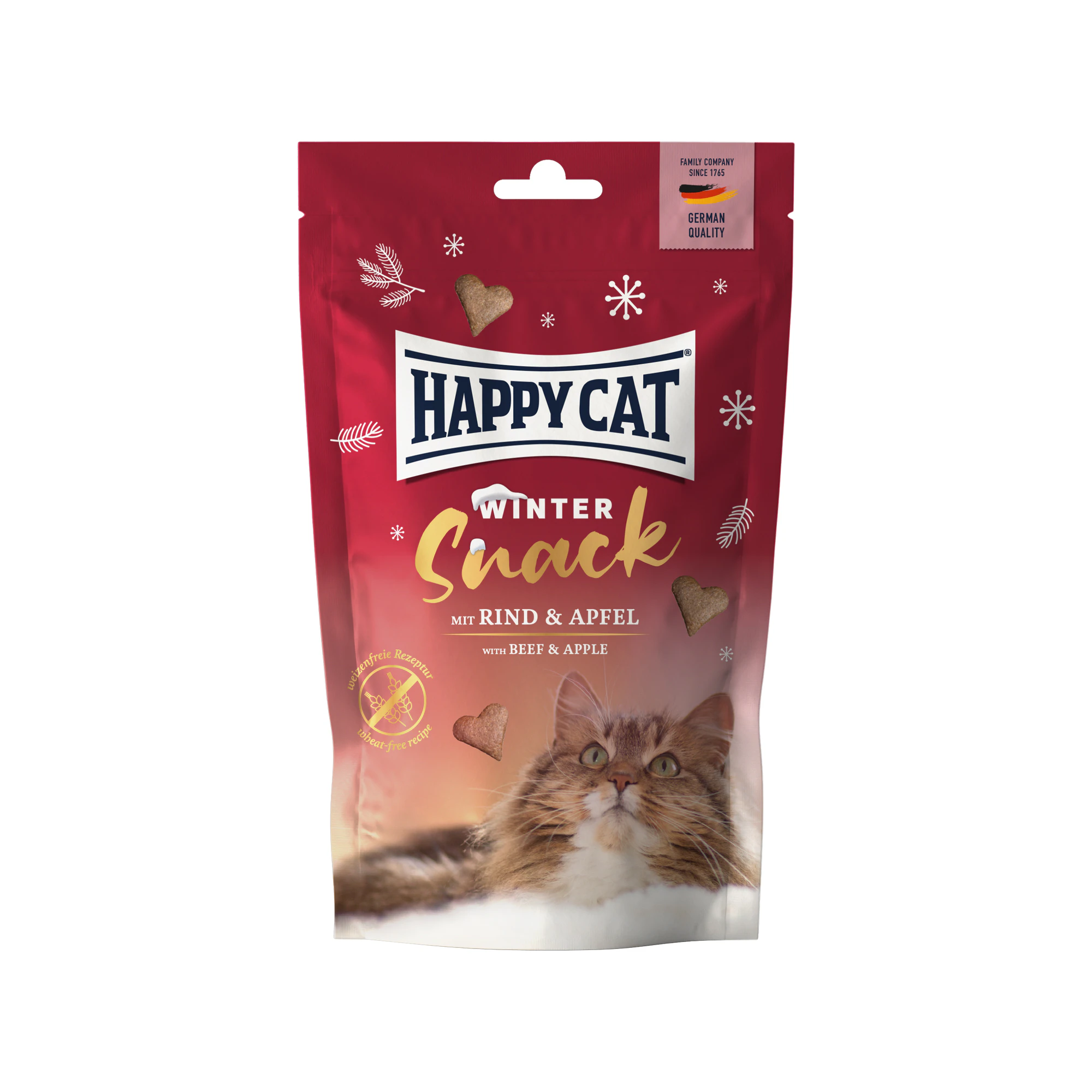 Happy Cat Wintersnack 2026 - Rind & Apfel