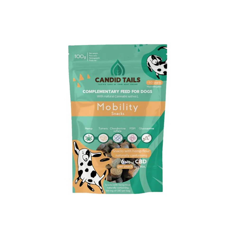 Friandises Mobilité+ Candid Tails avec CBD <15 kg - 50 pièces