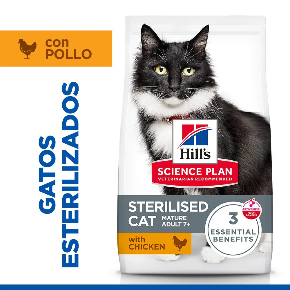 Hill's Science Plan Sterilised Cat - Mature Adult 7+ - Pollo