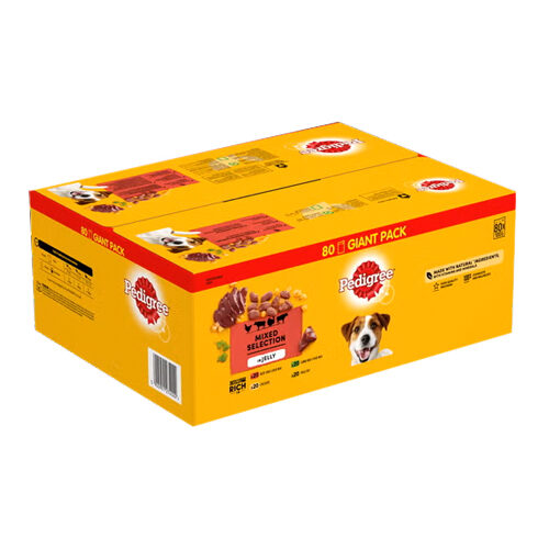 Pedigree Adult Selection en Gelée Sachets Repas - 80 x 100 g