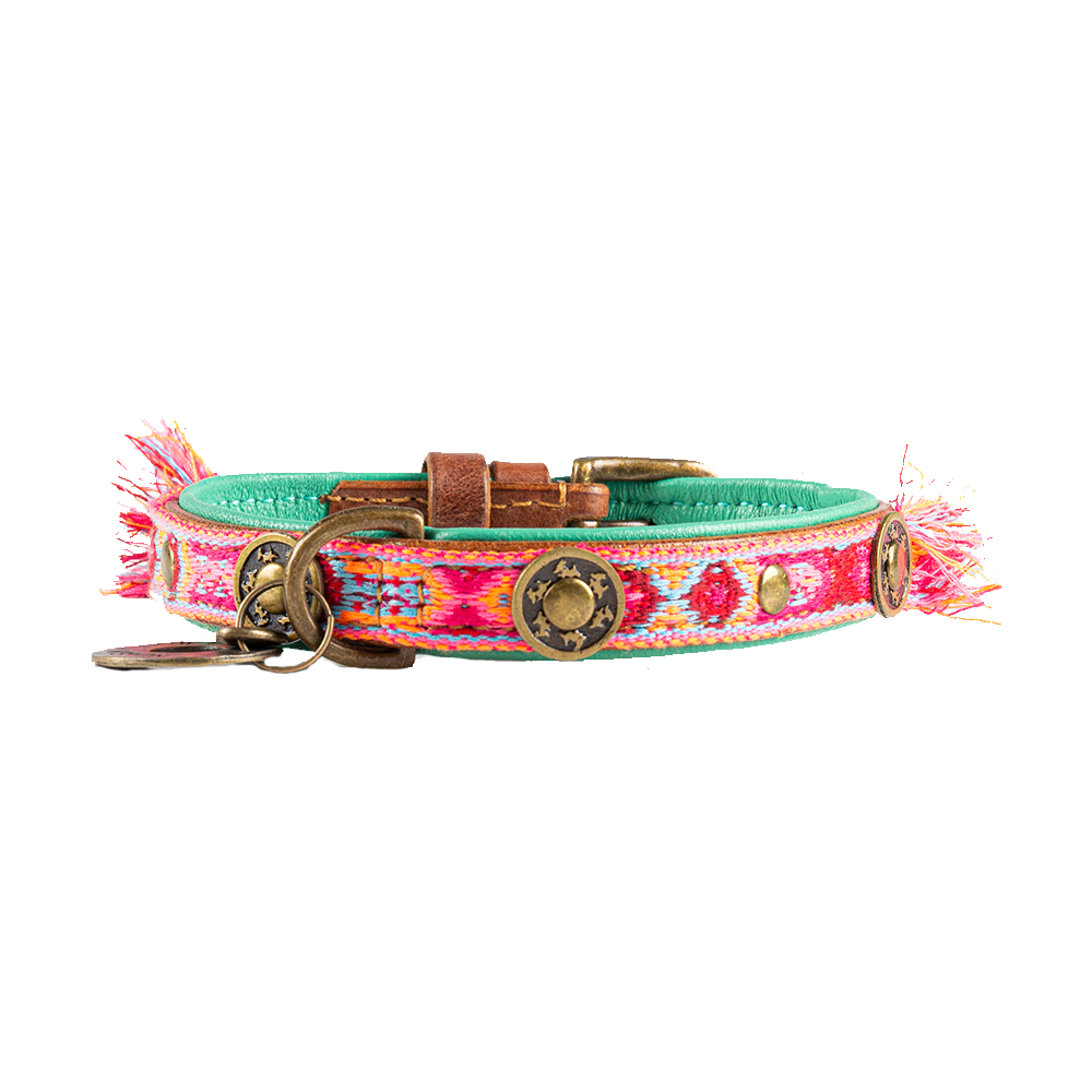 DWAM Dog Collar Boho Rosa - XXS (2cm)