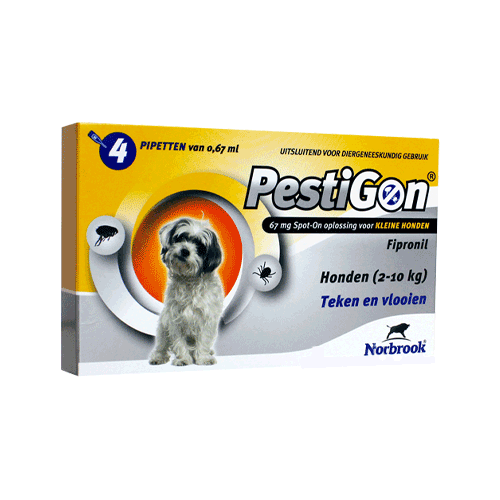 Pestigon Spot-on Hund - 2 - 10kg - 4 X 0, 67 Ml