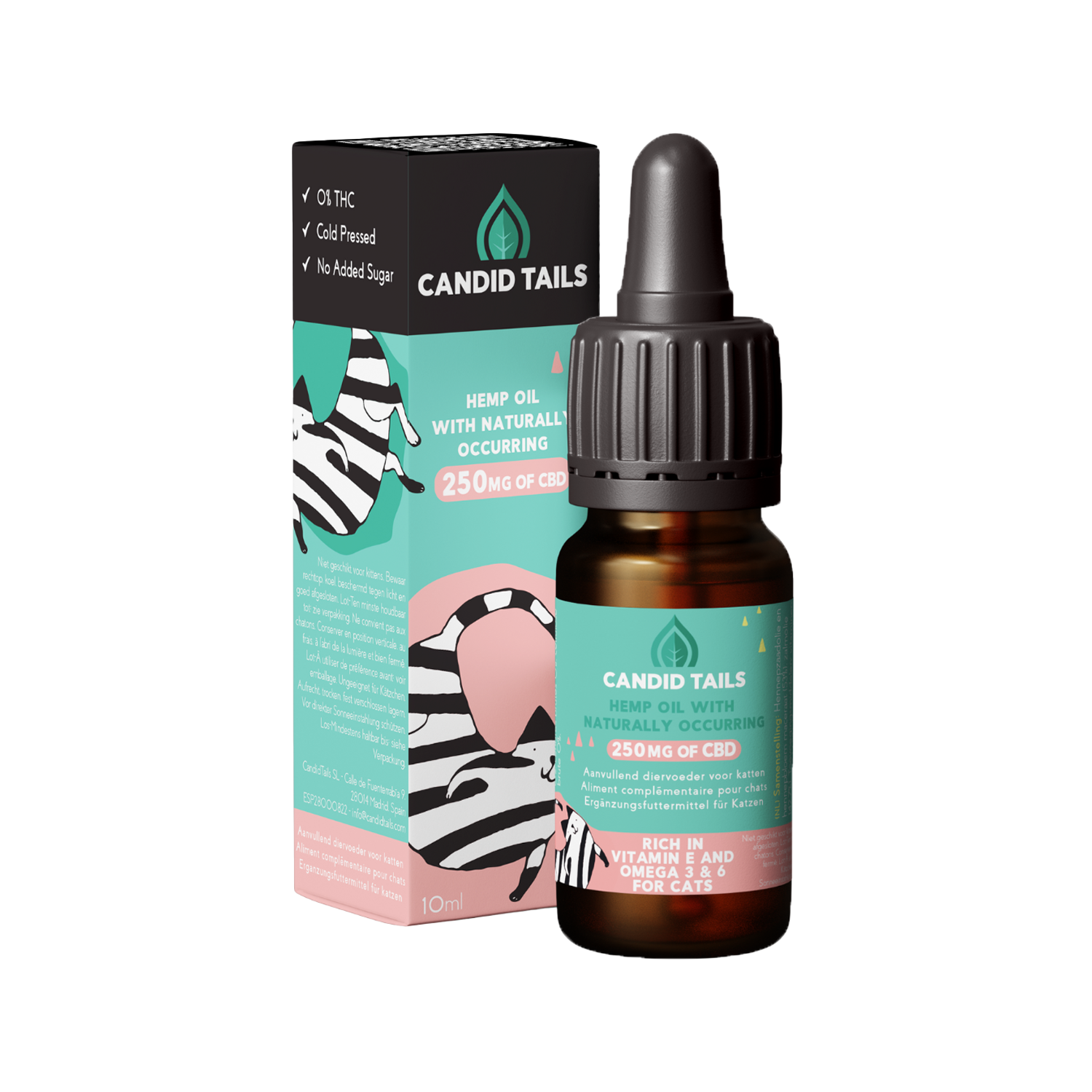 Candid Tails Lakseolie med CBD - 10 ml