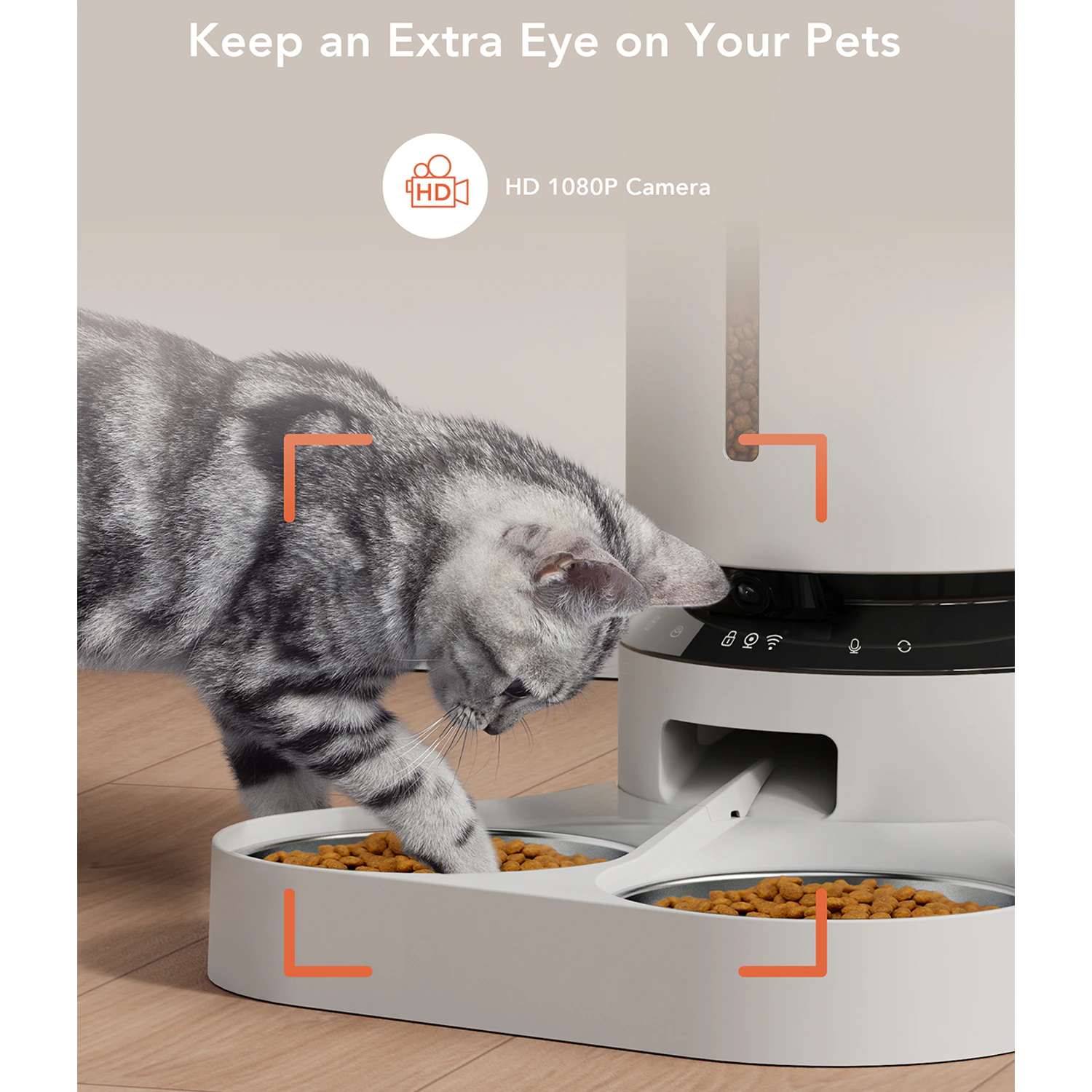 PETLIBRO Dual Bowl Smart App Powered 5L Feeder – WiFi PLAF103 – Black – BOGO 50%