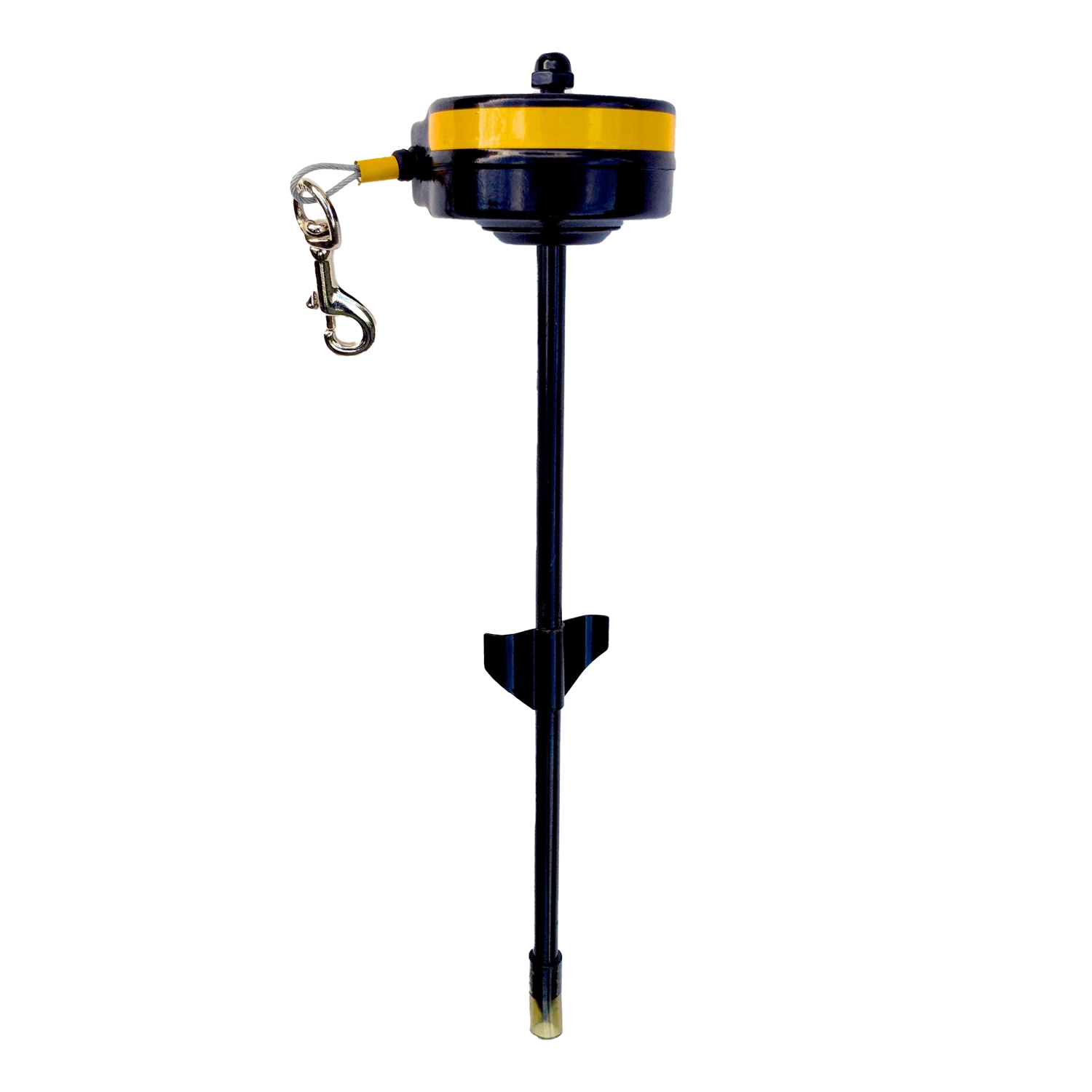 Retractable dog line outlet