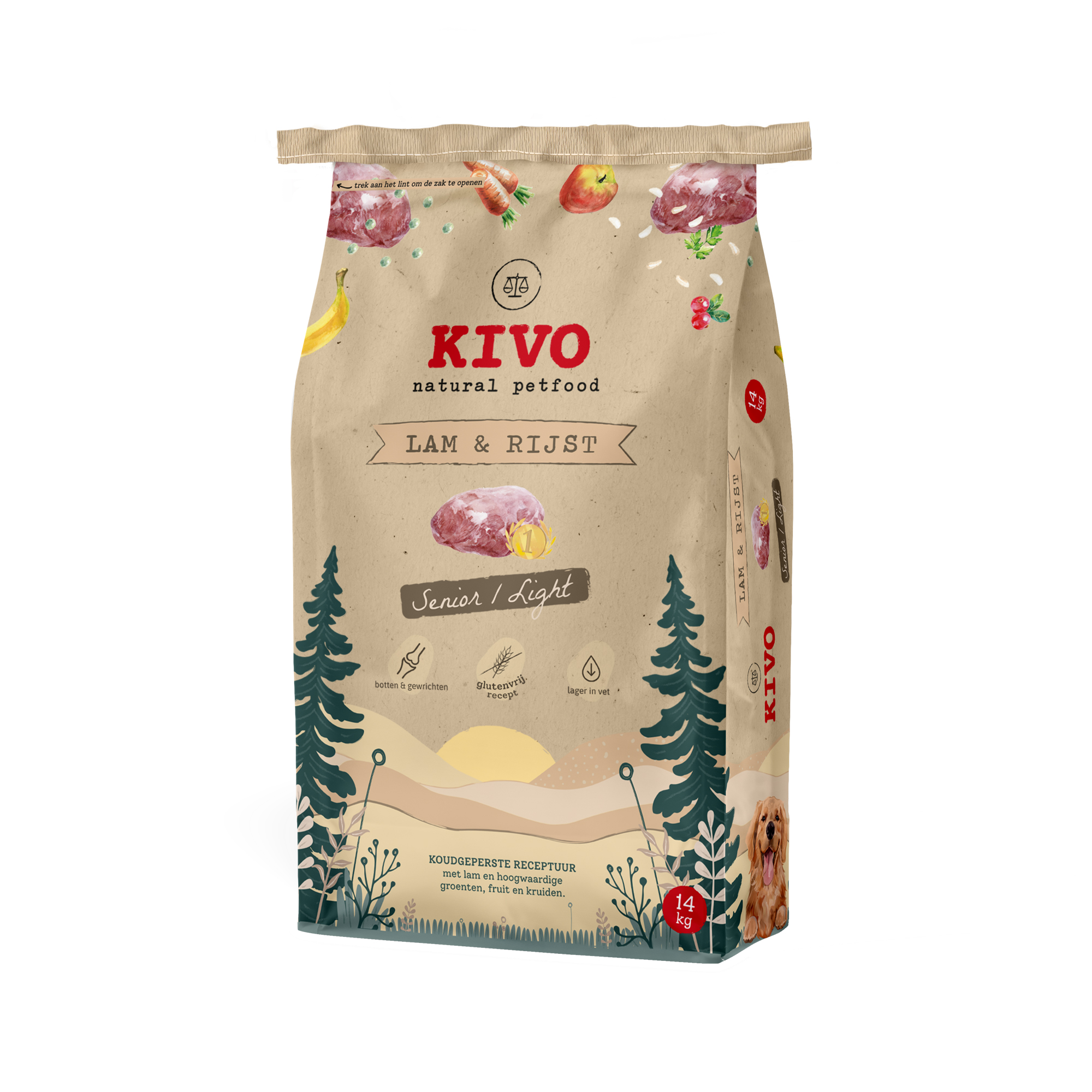 Kivo Lamm und Reis weizenglutenfrei - 14 kg