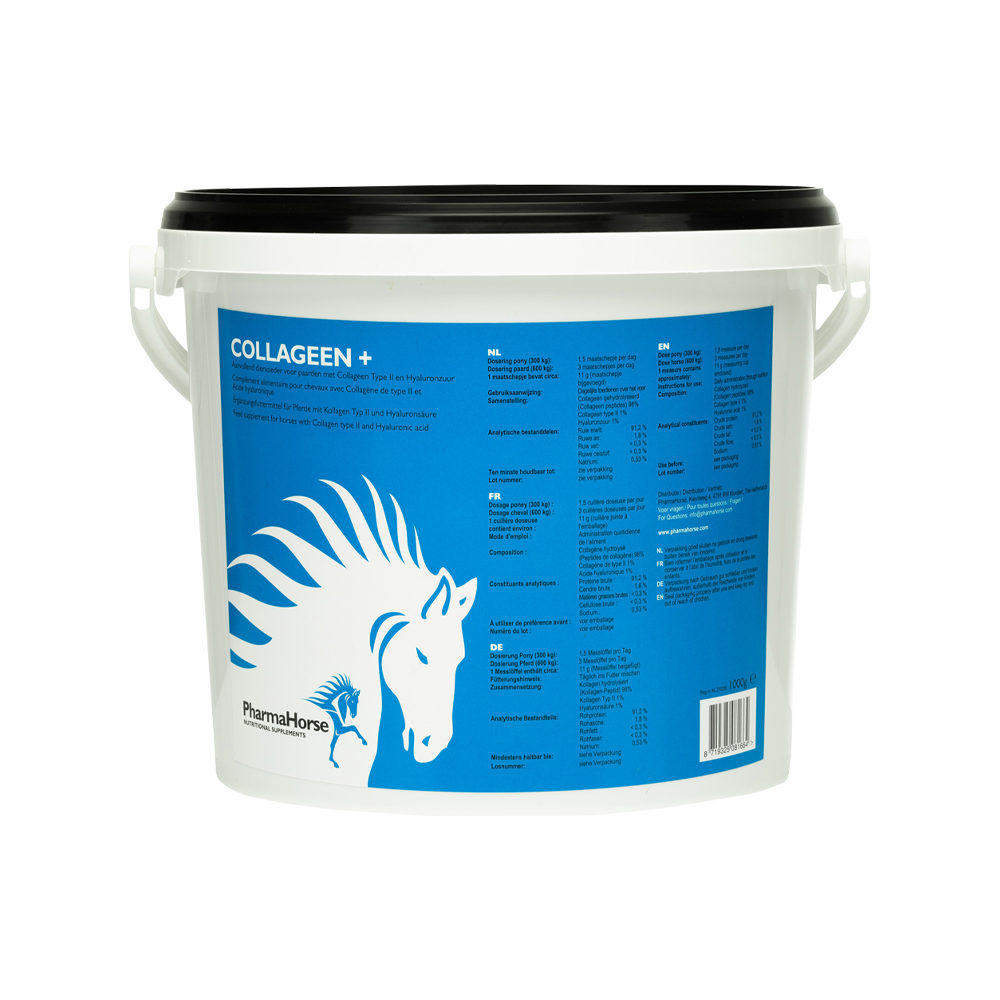 PharmaHorse Kollagen+ 500g – Ausgewogene Mischung Für Pferde, Dopingfrei, Ohne Zuckerzusatz, Humanqualität