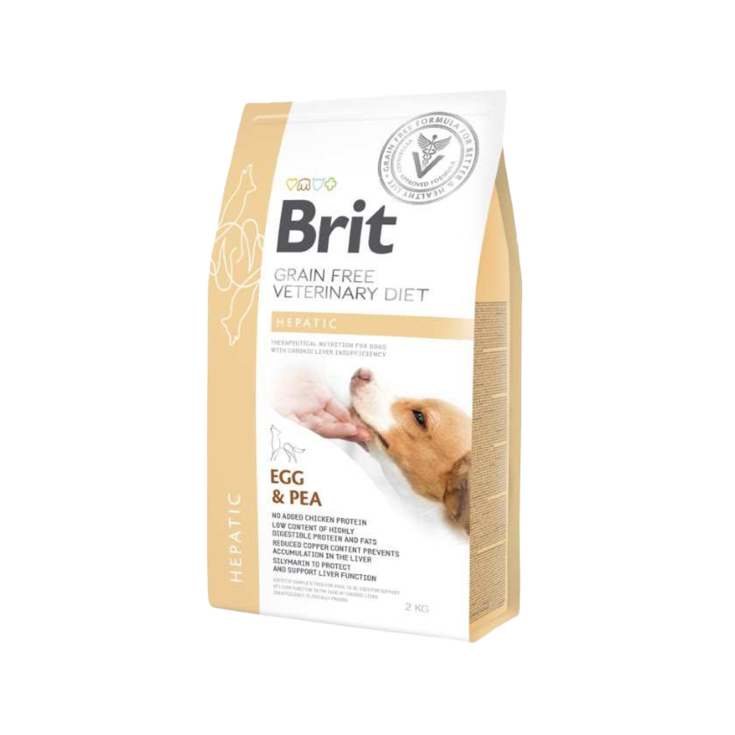 Brit Veterinary Diet Chien - Sans céréales - Hépatique