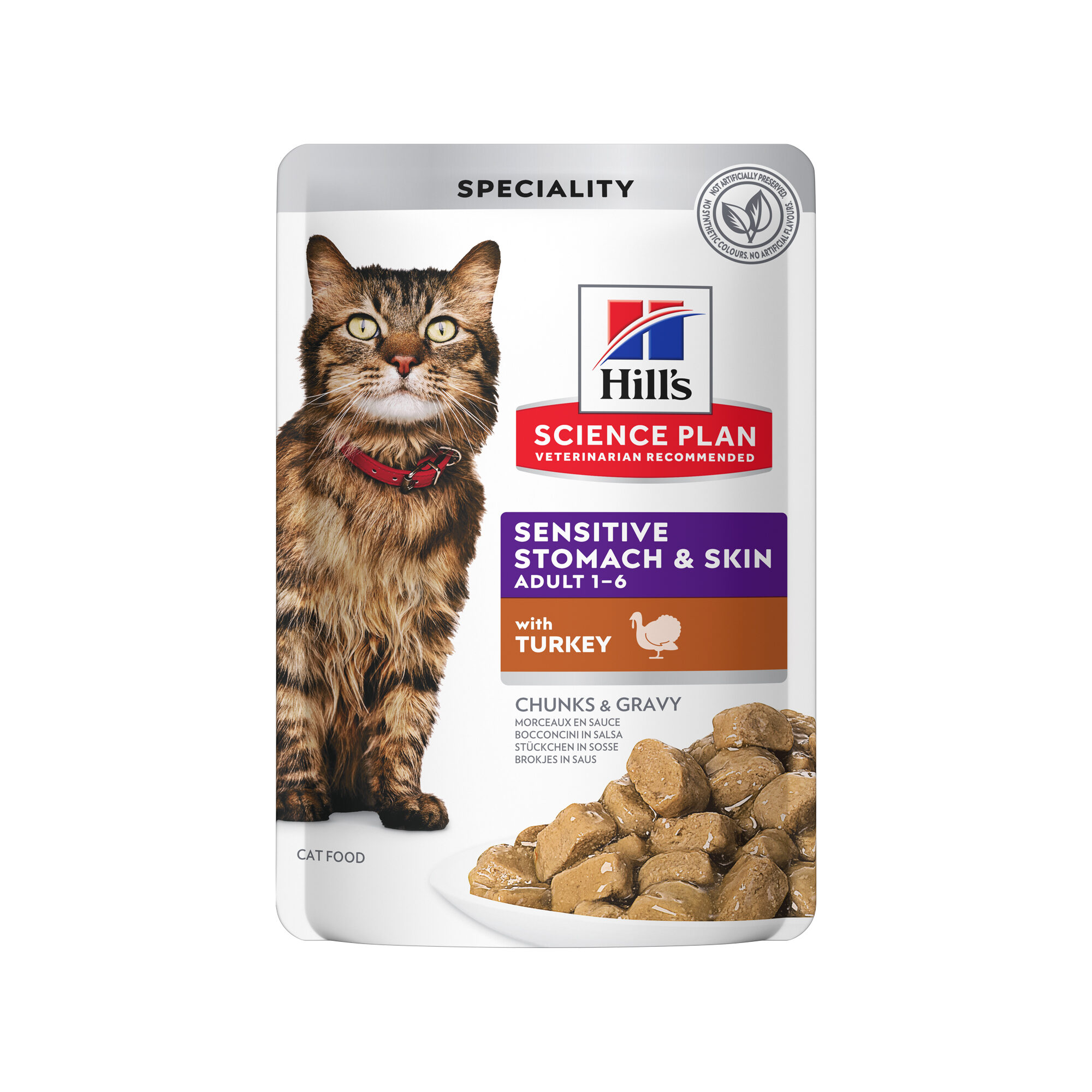 Hill's Science Plan Adult Sensitive Stomach & Skin - Dinde - Sachet Repas