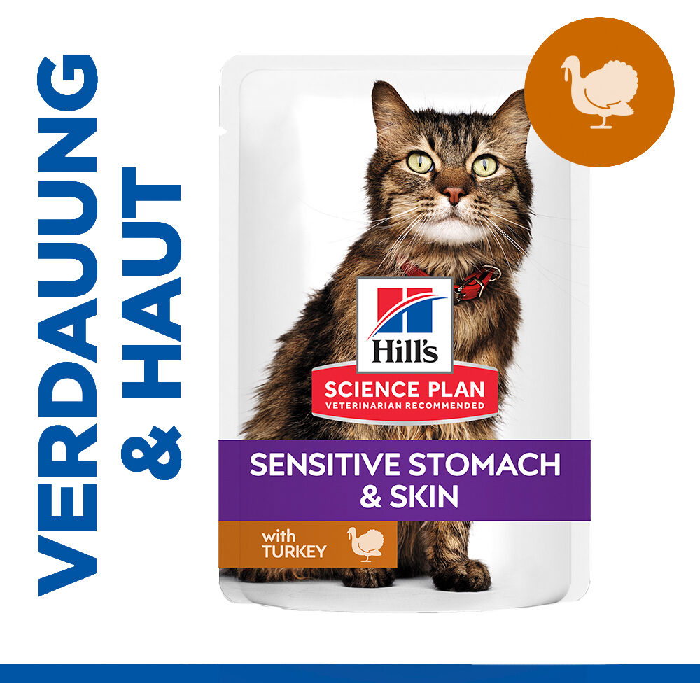Hill's Science Plan Adult Sensitive Stomach & Skin - Truthahn - Mahlzeitbeutel