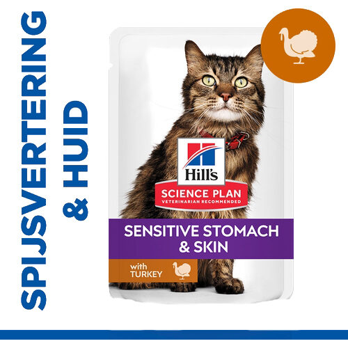 Hill's Science Plan Adult Sensitive Stomach & Skin - Kalkoen - Maaltijdzakje