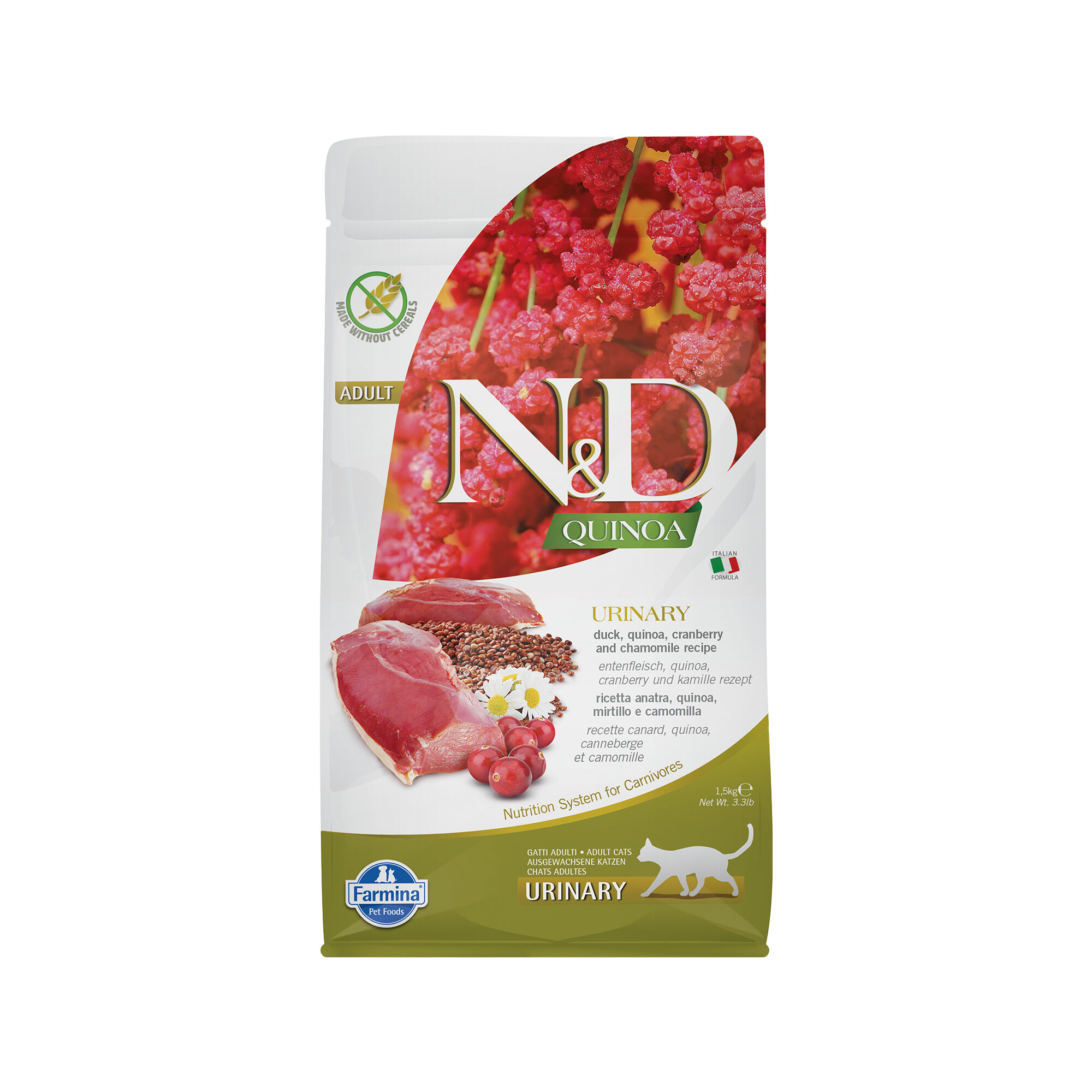 Farmina N&D Quinoa Urinary Adult Kattefoder - And