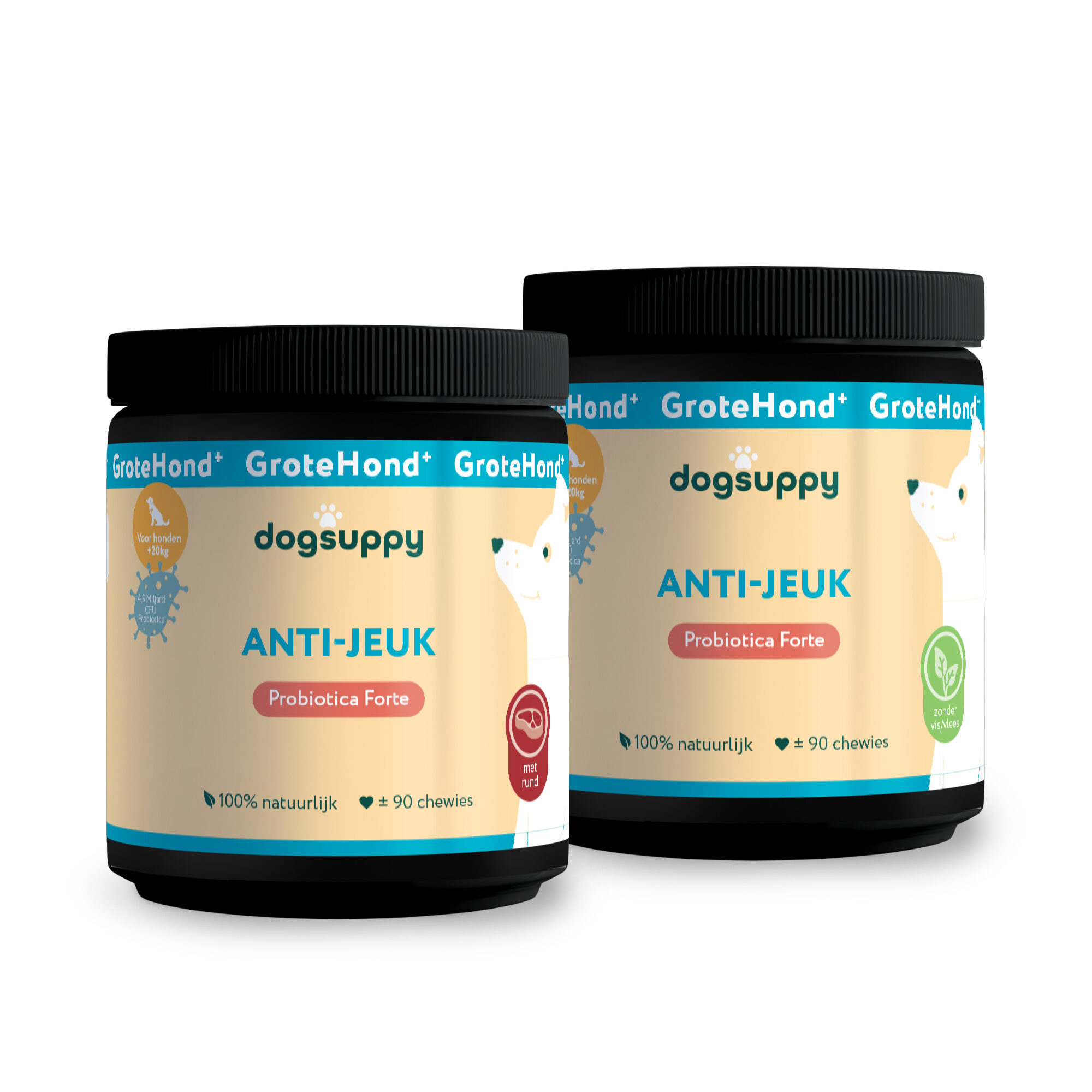 DogSuppy Probiotica Forte Anti Juckreiz Große Hunde (mit Rind) - 90 Stück