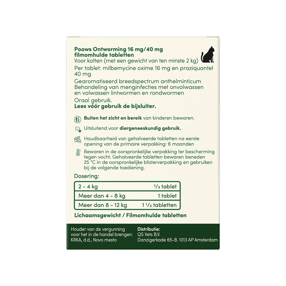 Poows Ontworming Kat