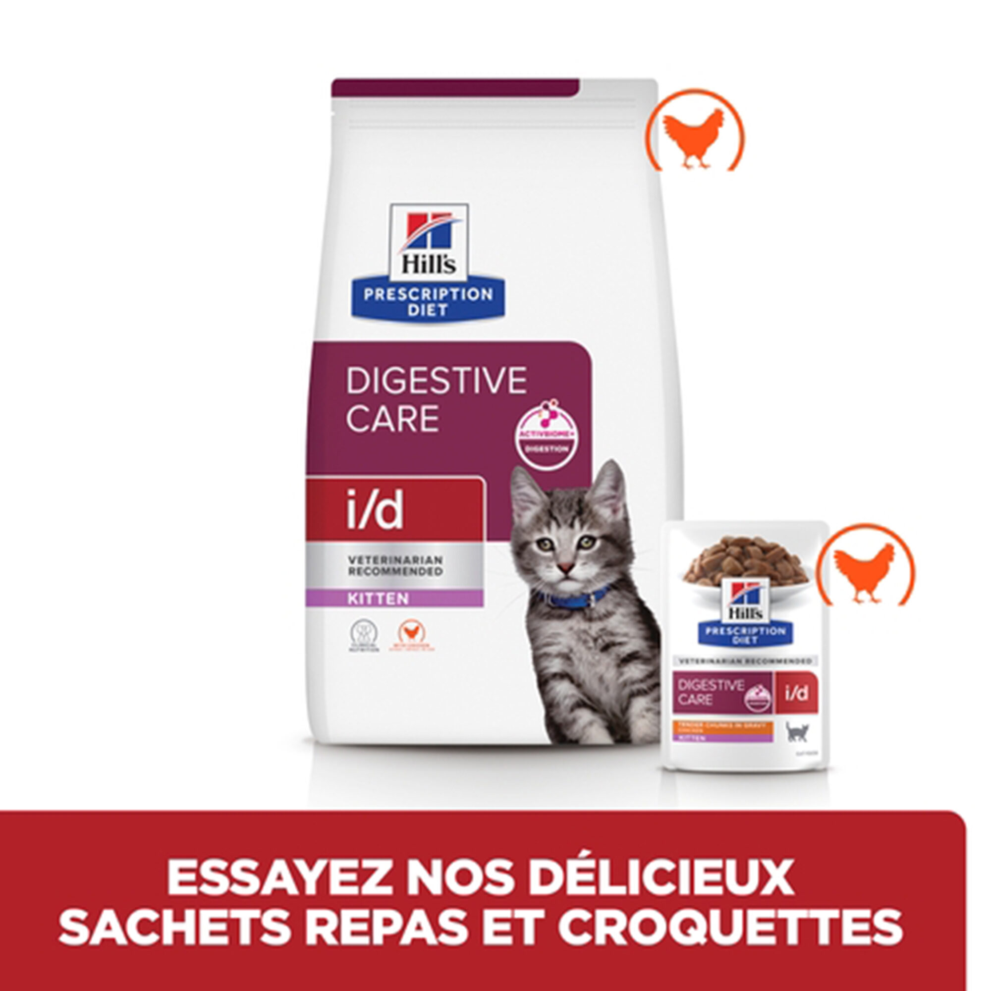 Hill's i/d Digestive Care - Prescription Diet - Chaton - Sachet repas
