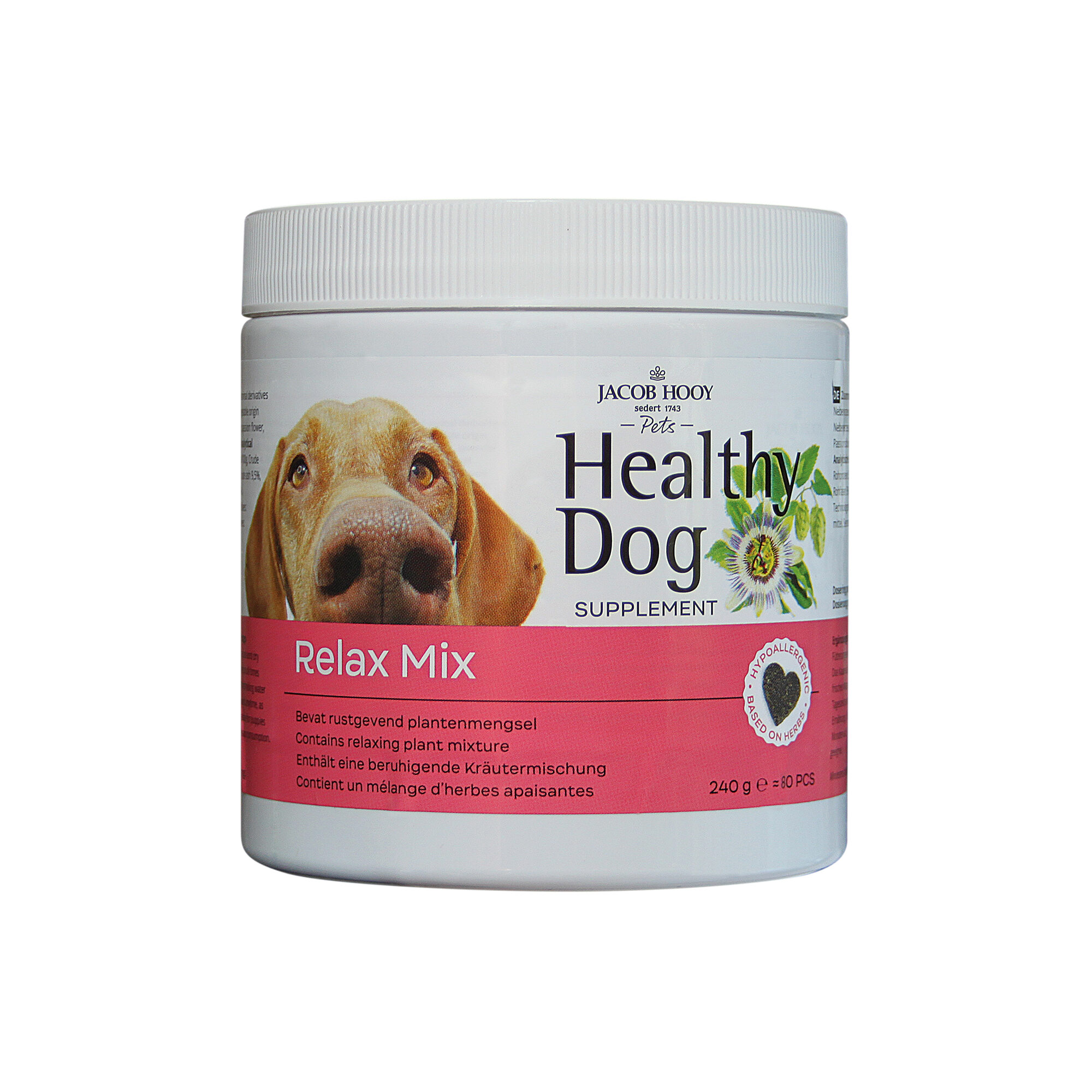 Jacob Hooy Healthy Dog Relax Mix - 80 Stück