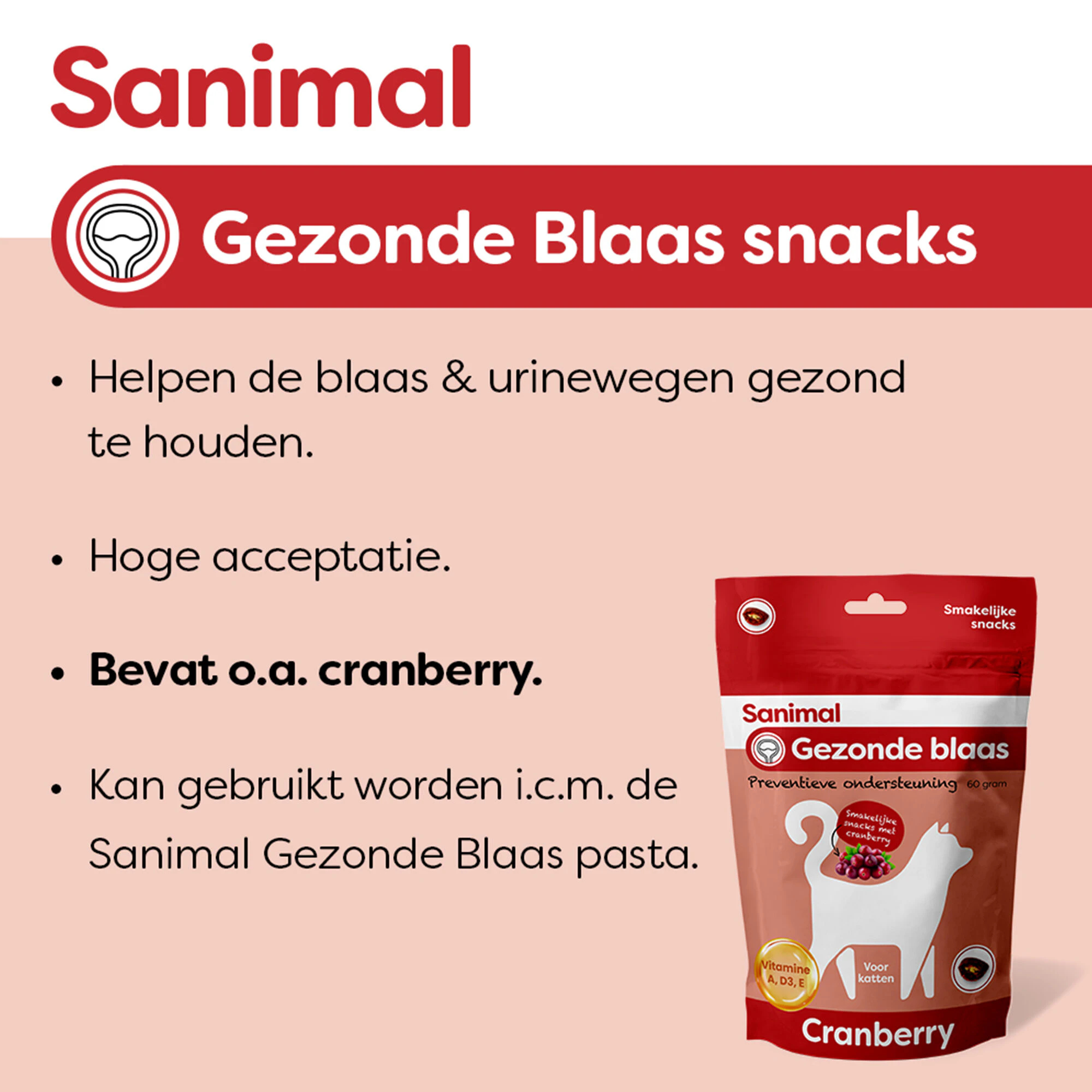 Sanimal Gezonde Blaas Snacks