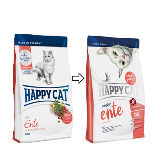 Happy Cat Sensitive Grainfree Ente Canard Commander Medpets