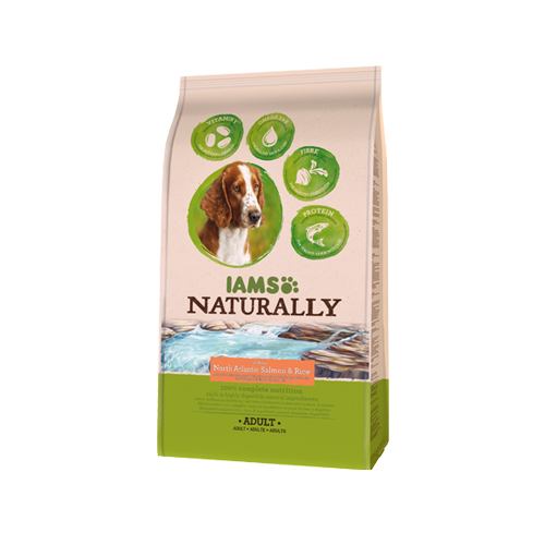 IAMS Naturally Chien Saumon Riz Croquettes Medpets