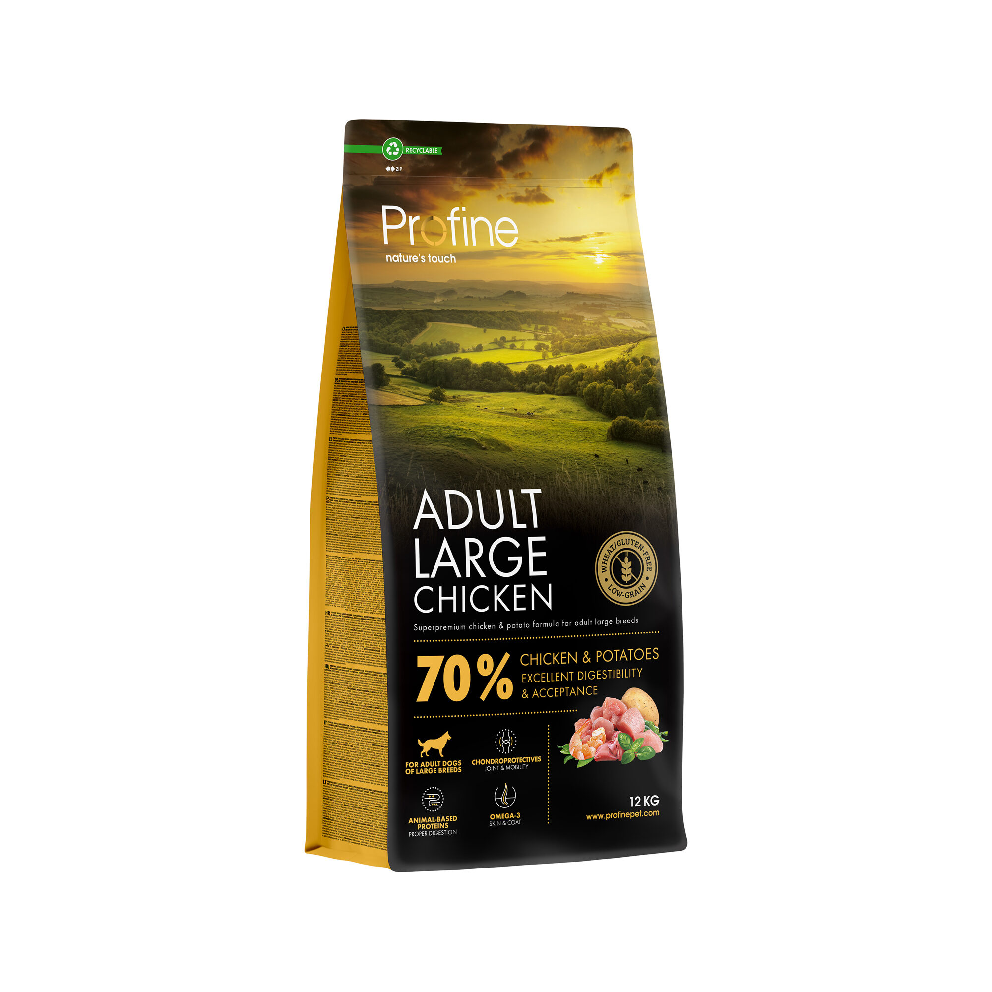 Profine Adult Large Breed Hondenvoer - Kip - 12 kg