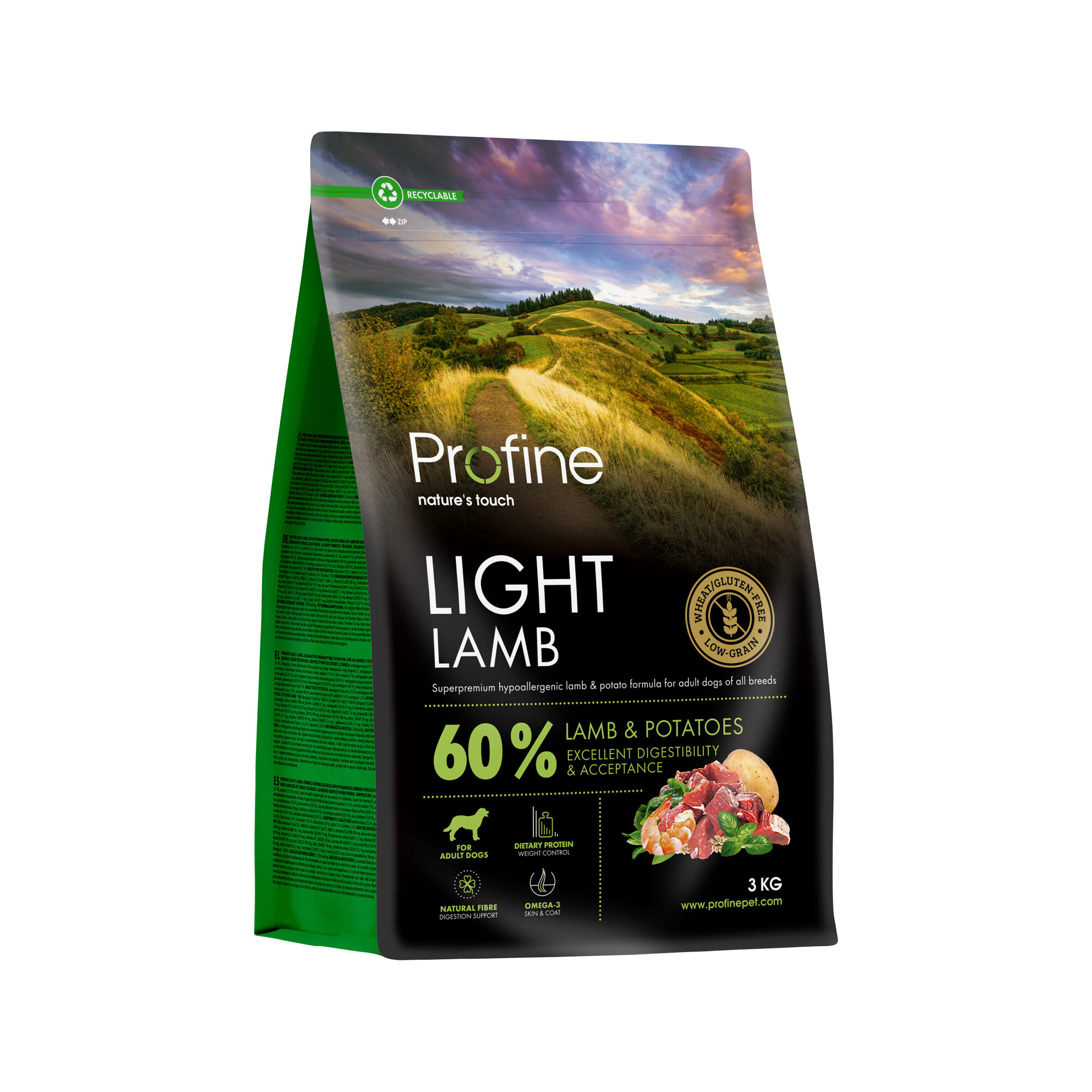 Profine Adult Light Hundefutter - Lamm - 3 kg