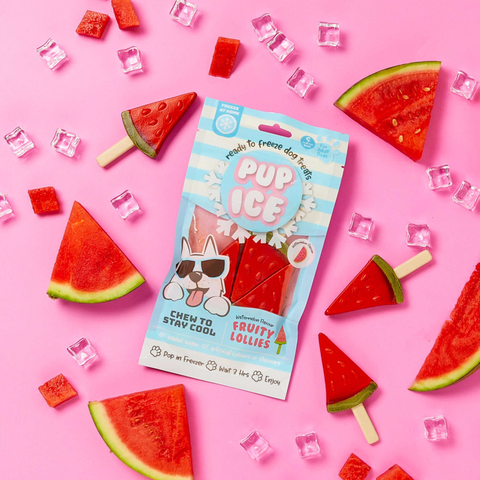 Pup Ice Hondenijs Lolly Watermeloen
