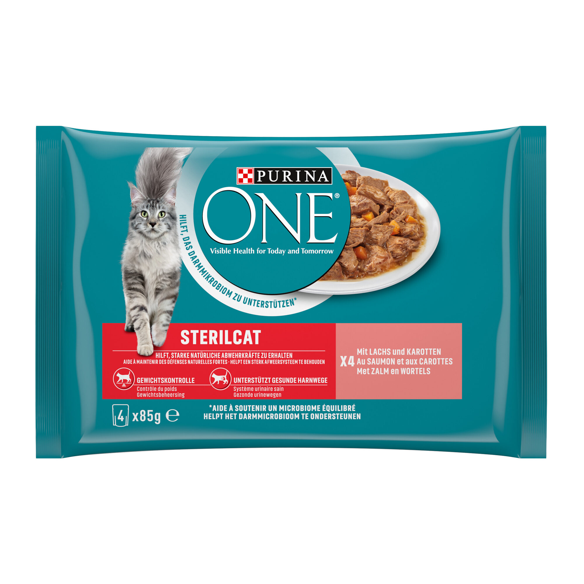 Purina ONE Sterilcat - Salmon - 4 x 85 g
