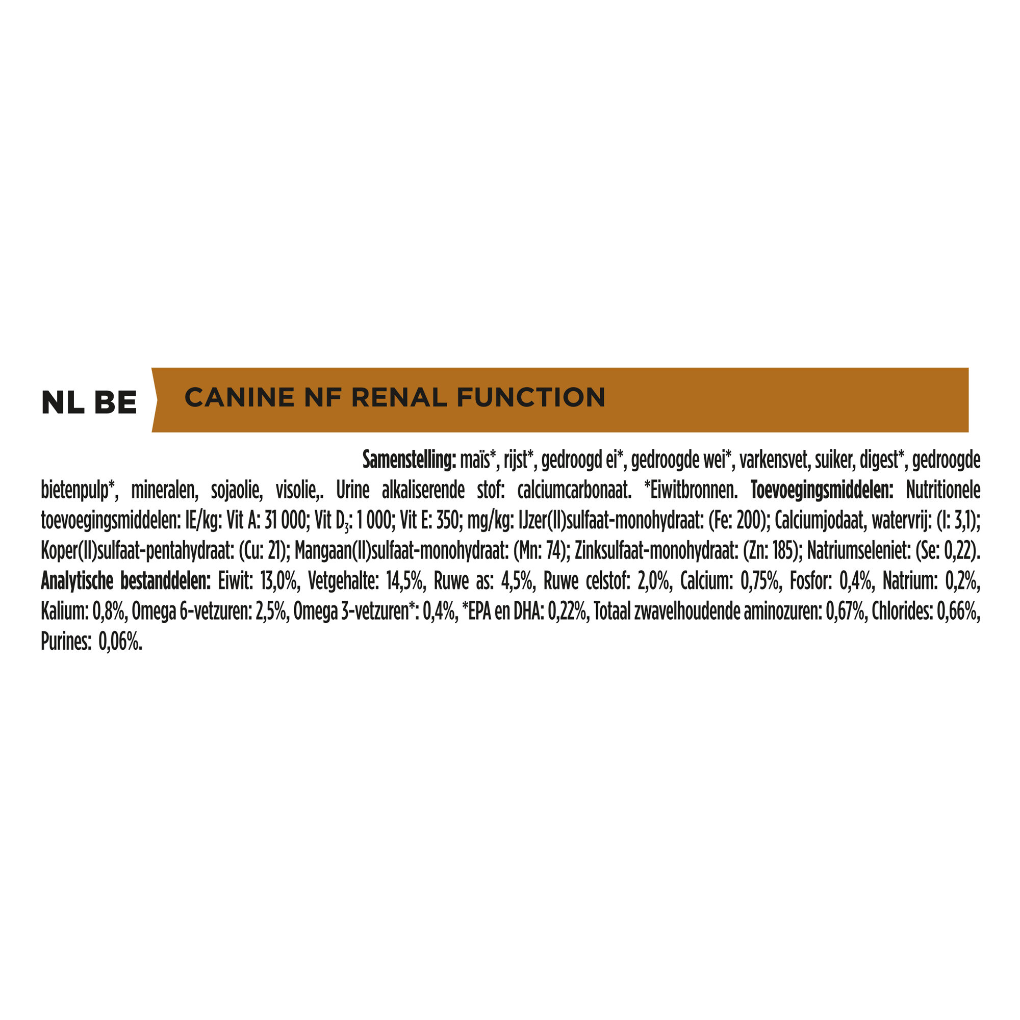 Purina Pro Plan Veterinary Diets NF Renal Function Vetsend
