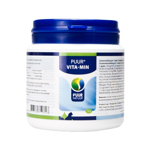 Puur Natuur Vita-min (vitaminen en Mineralen) Hond en Kat Voedingssupplement