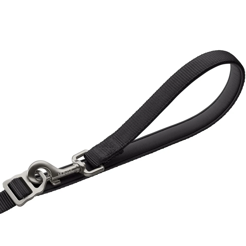 Hunter ErgoMove Pro Hondenriem - Zwart - 230 cm x 1,5 cm