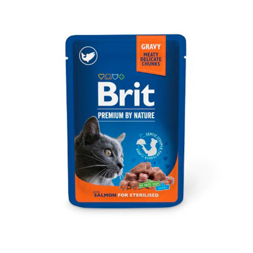 Brit Premium by Nature Cat - Sterilised Salmon - Pouch