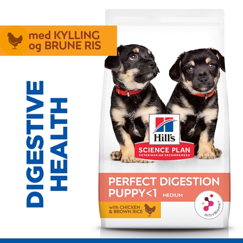 Hill's Science Plan Puppy Perfect Digestion Medium Hundefoder