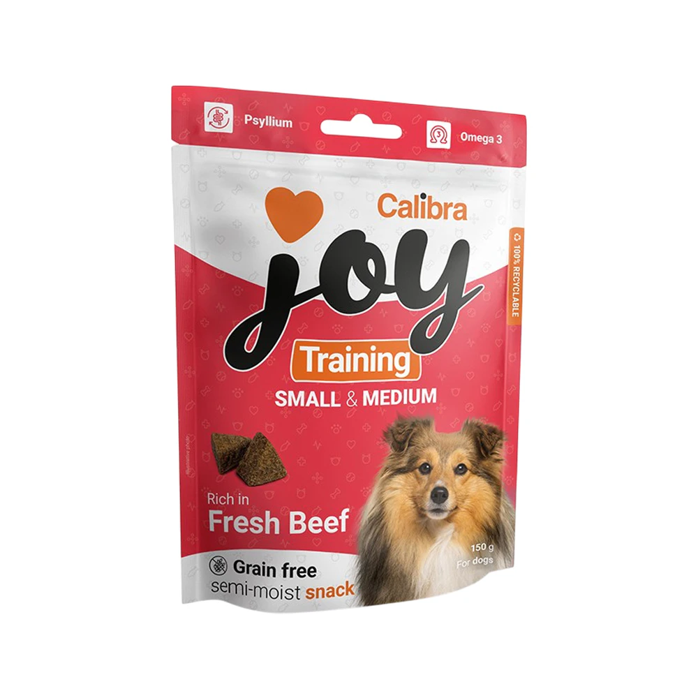 Calibra Joy Dog Training Snacks Small & Medium Breed - Fresh Beef - 3 x 150 g