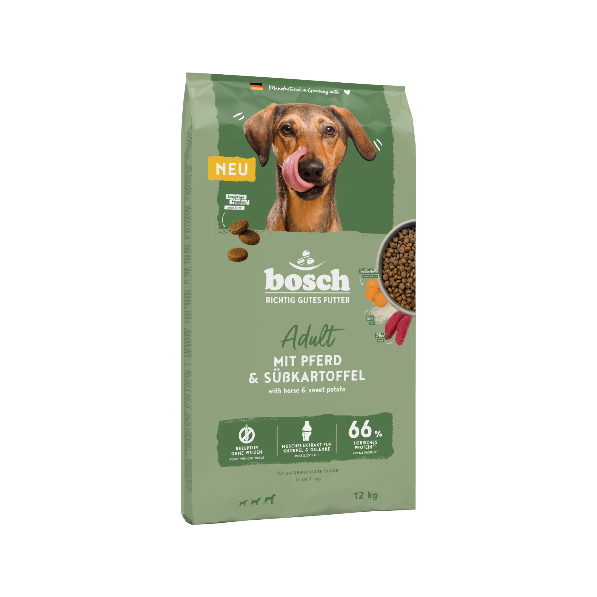 Bosch Adult Hundefoder - Hest & Søde kartofler - 12 kg