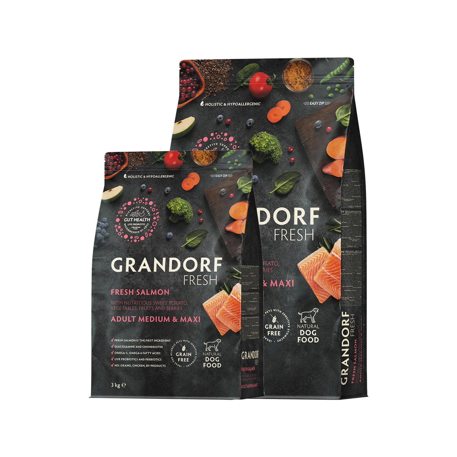 Grandorf Fresh Medium & Maxi Breeds Adult - Zalm - Hondenvoer
