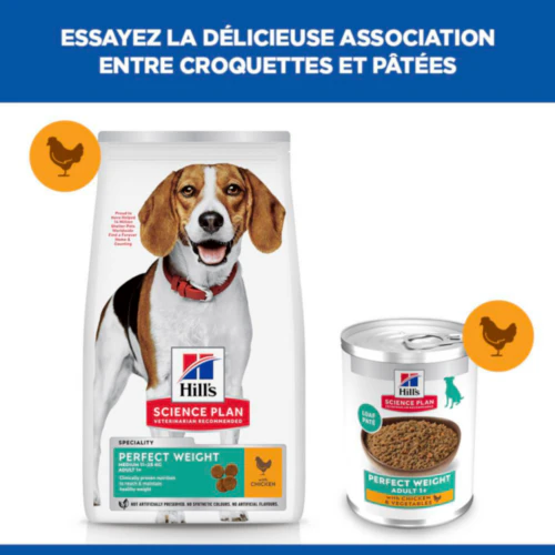 Hill's Science Plan Perfect Weight - Adult - Poulet & Légumes - Boîte