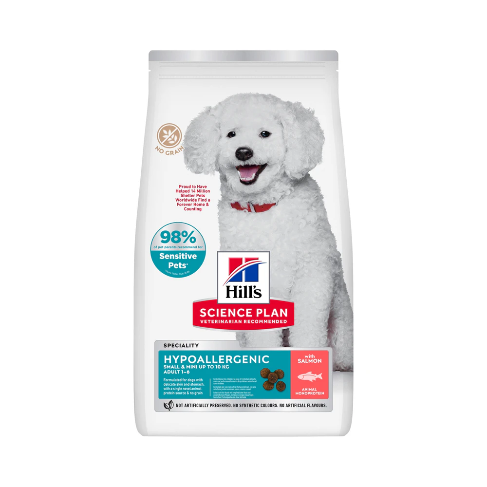 Hill's Science Plan Hypoallergenic Adult Small & Mini Dog Food - Salmon