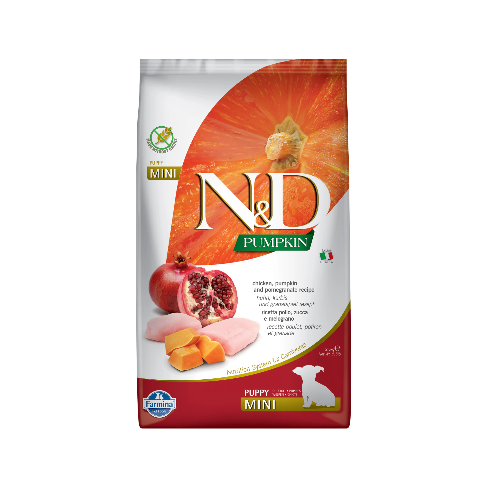 Farmina N&D Pumpkin Puppy Mini mit Huhn und Granatapfel