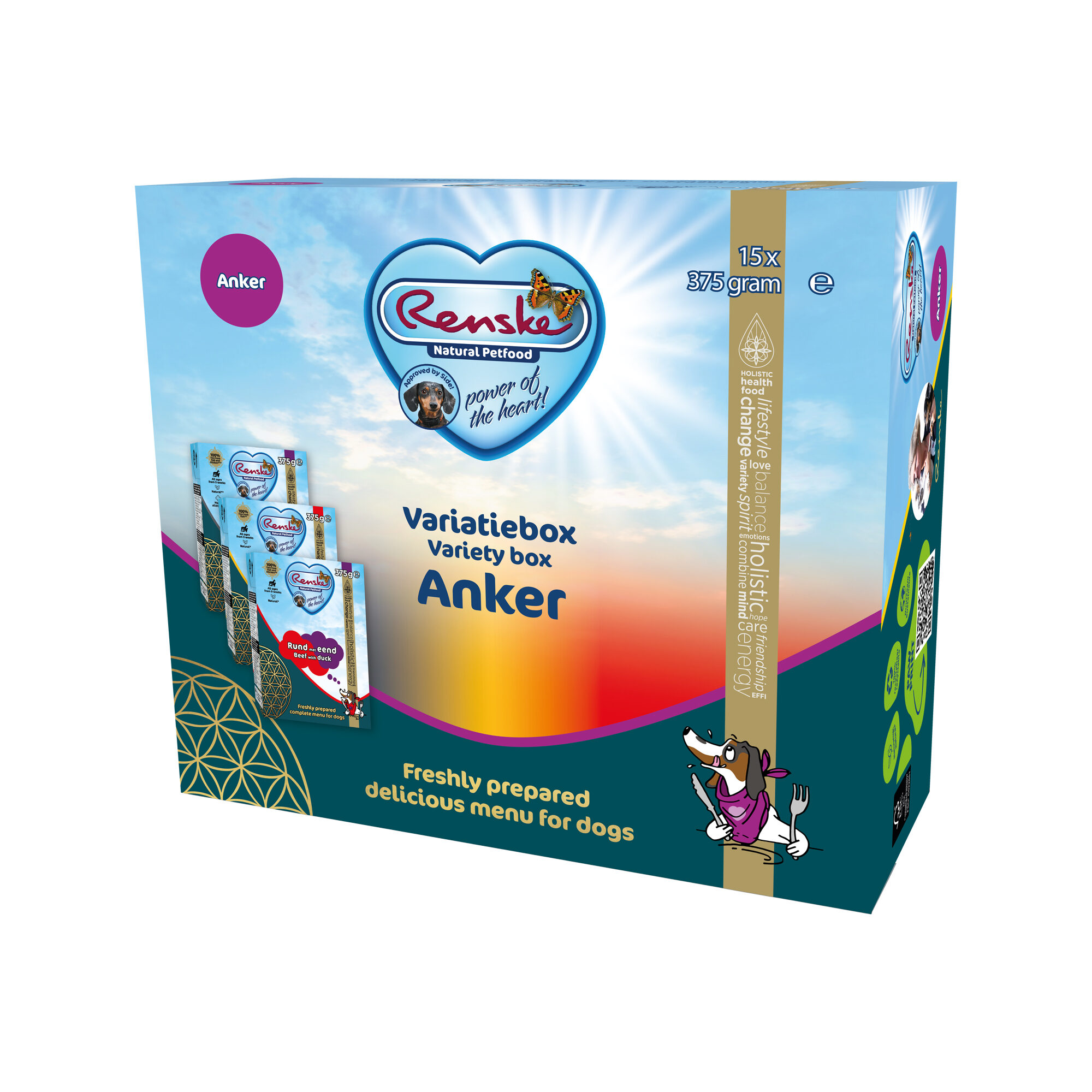 Renske Variatiebox Anker - (Kaninchen Mit Ente Gv, Huhn Mit Rind, Rind Mit Ente