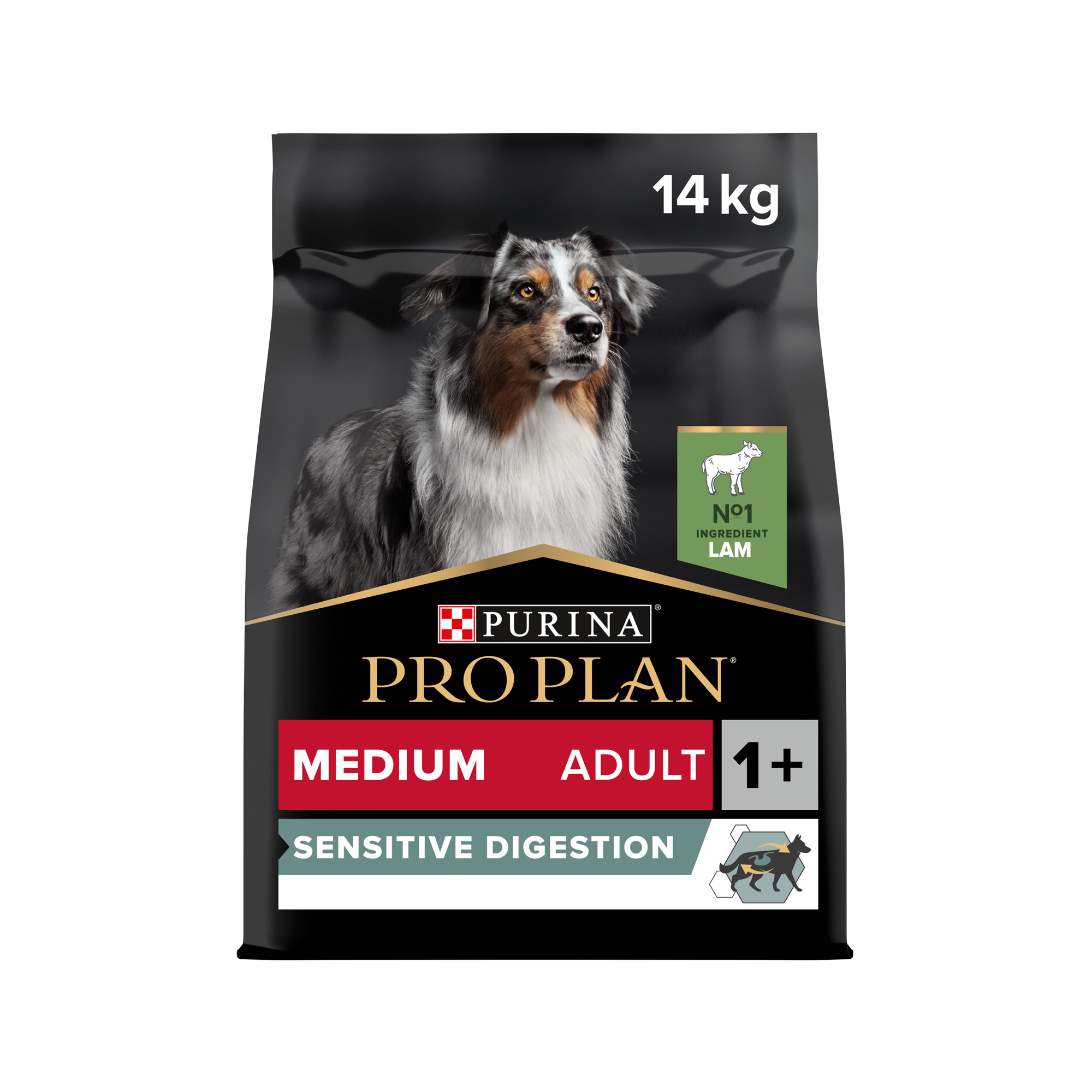 Purina Pro Plan Dog - Medium Adult - Sensitive Digestion - Lamb - 14 kg