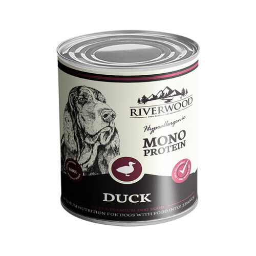 Riverwood Mono Protein Dog Food - Tin - Duck - 6x400g