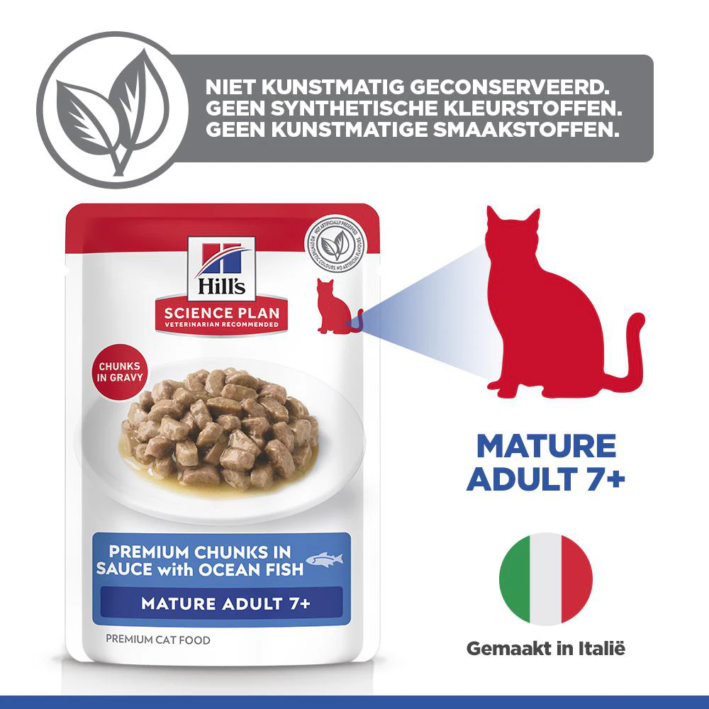 Hill's Science Plan Mature Adult -  Zeevis - Maaltijdzakje