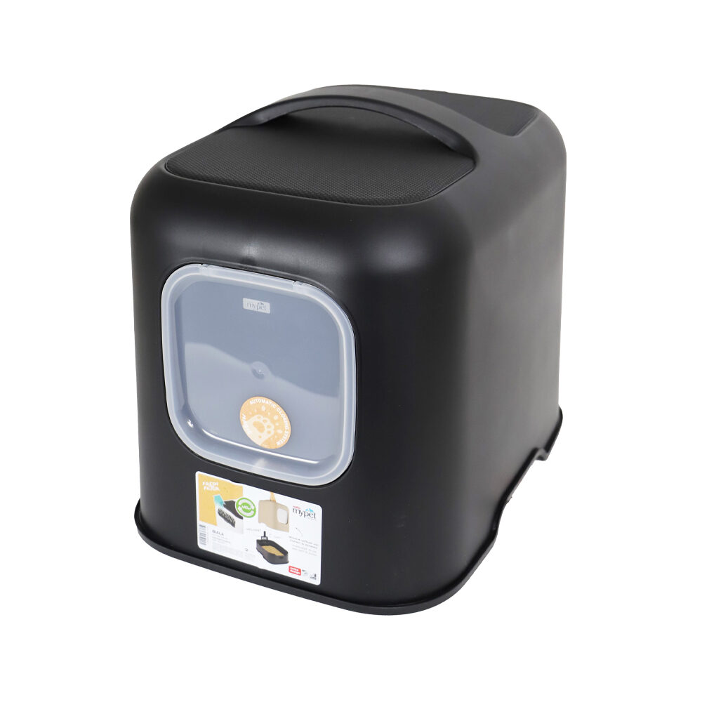 Rotho Toilette per Gatti Biala - Nero