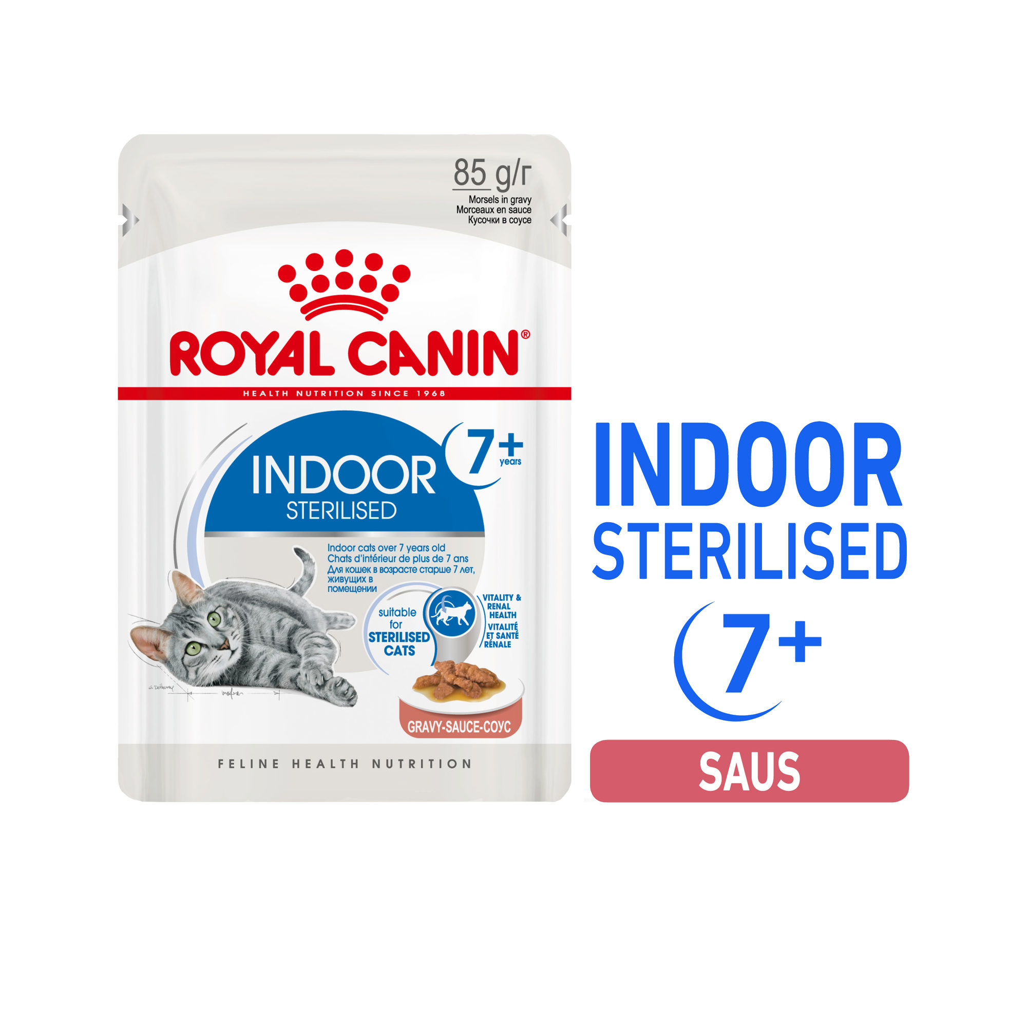 Royal Canin Sterilised Indoor 7+ in Gravy | Katten | Medpets.nl