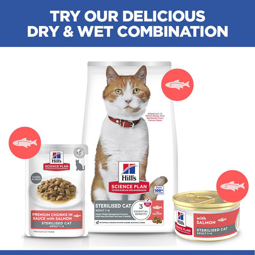 Hill's Science Plan Feline Sterilised Adult Premium Mousse - Salmon